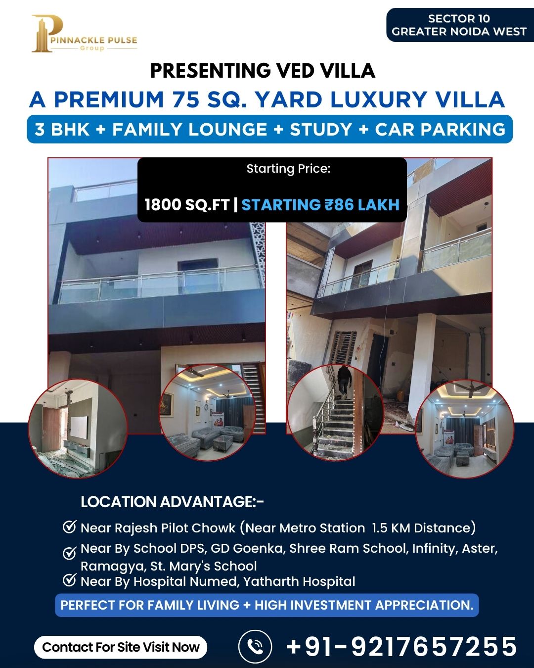 Pinnackle Pulse Group Facebook ad: Presenting 3 BHK Luxury VED VILLA | 1800…