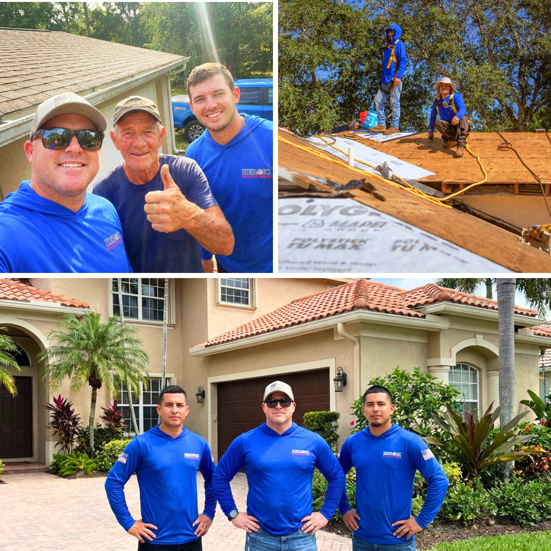 Heroic Roofing Facebook ad