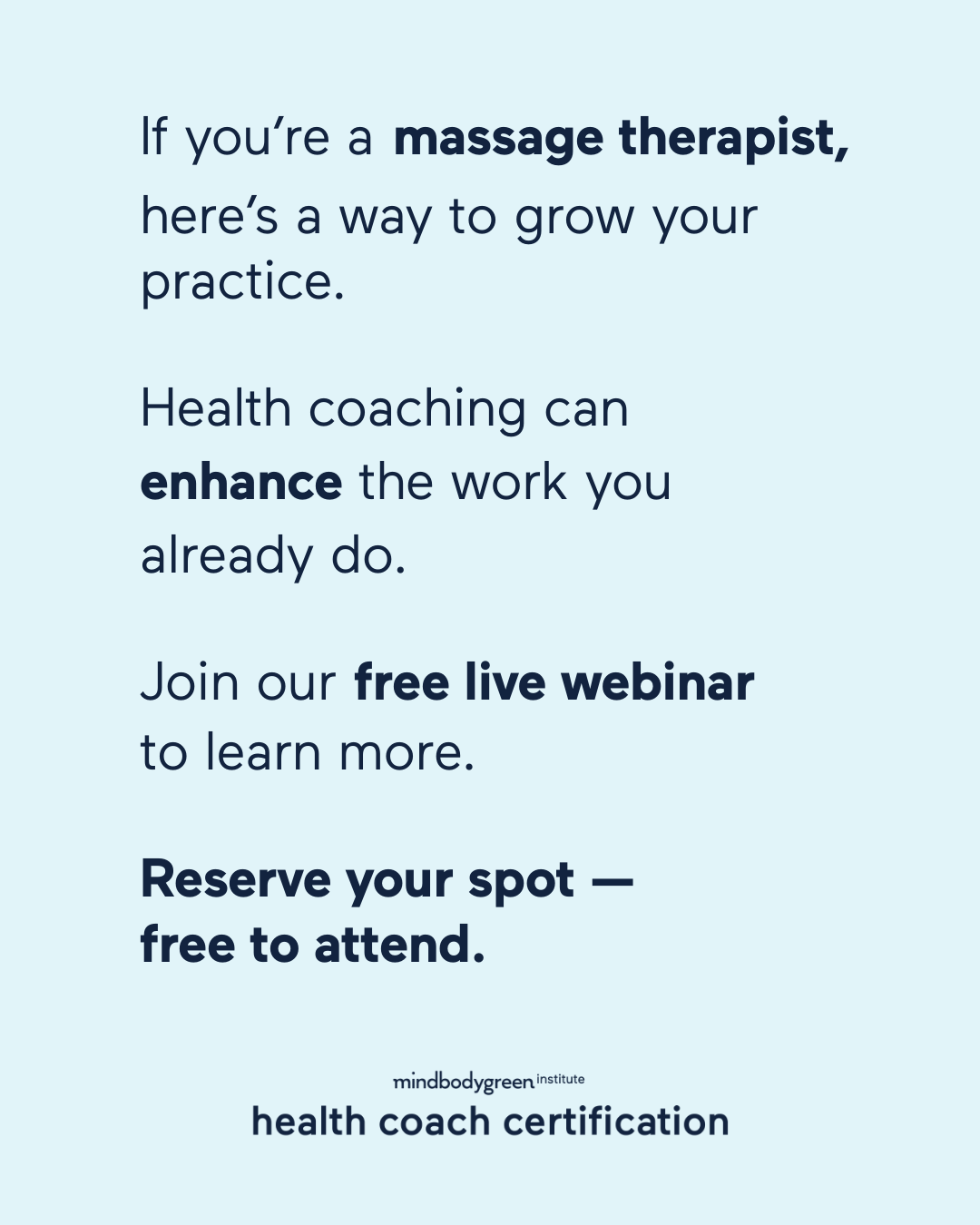 mindbodygreen Institute Facebook ad