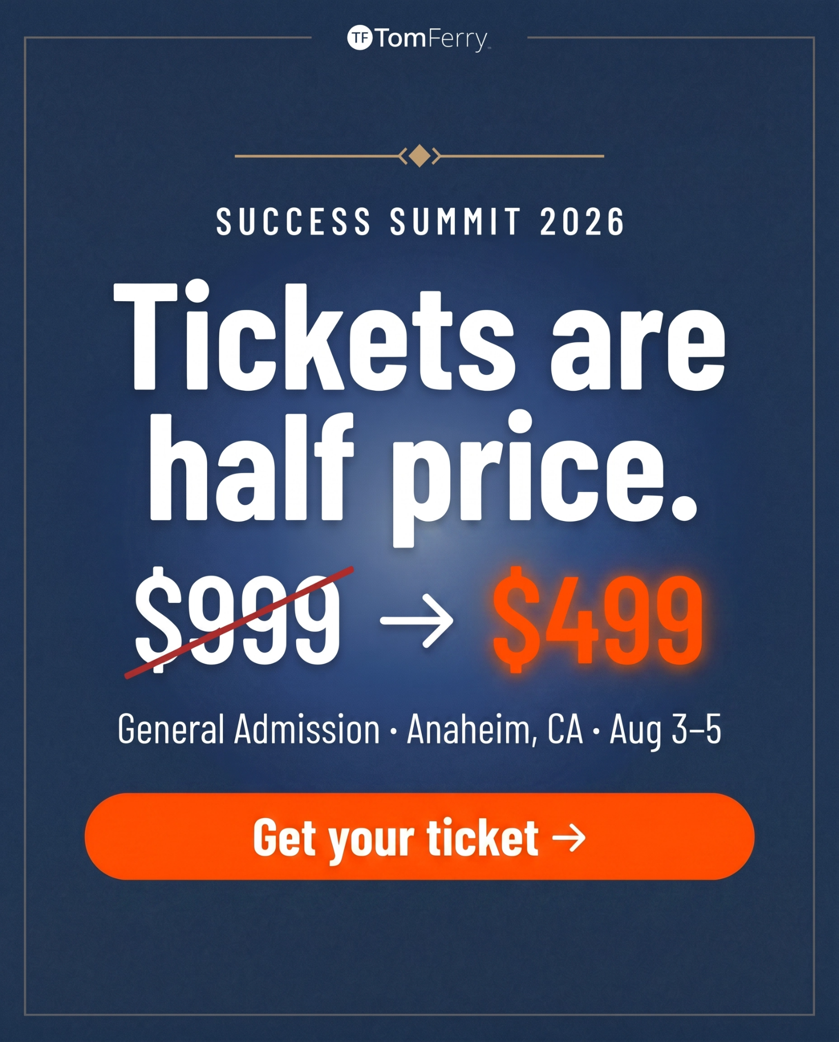 Tom Ferry Facebook ad