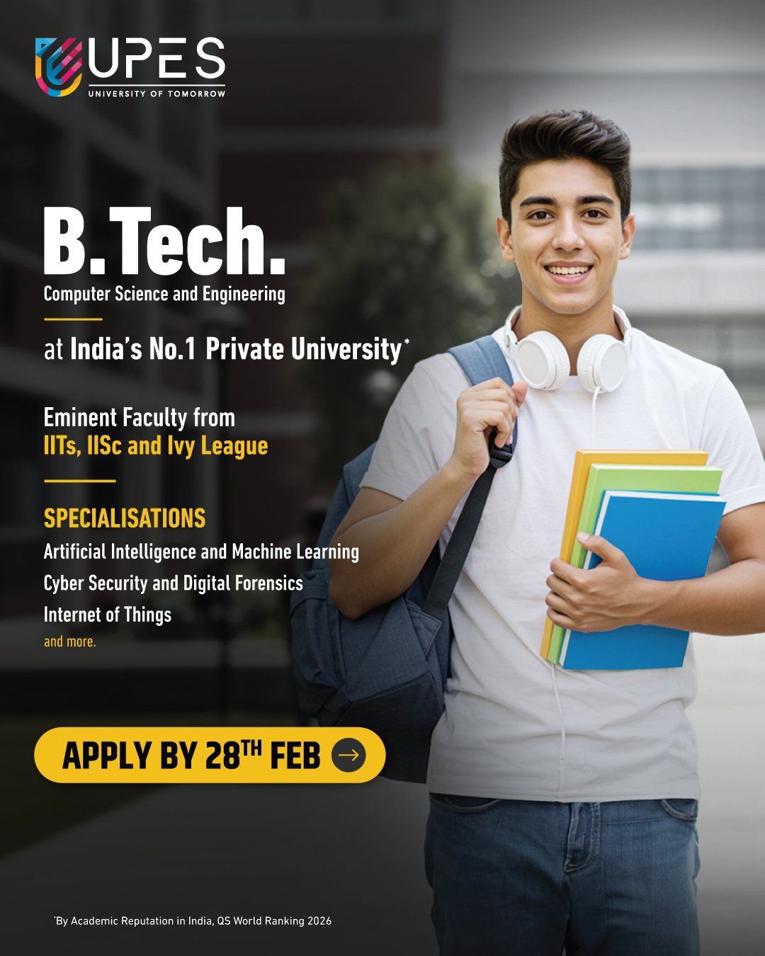 UPES Facebook ad from Feb 18, 2026