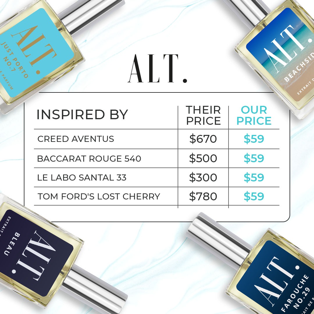 ALT. Fragrances Facebook ad