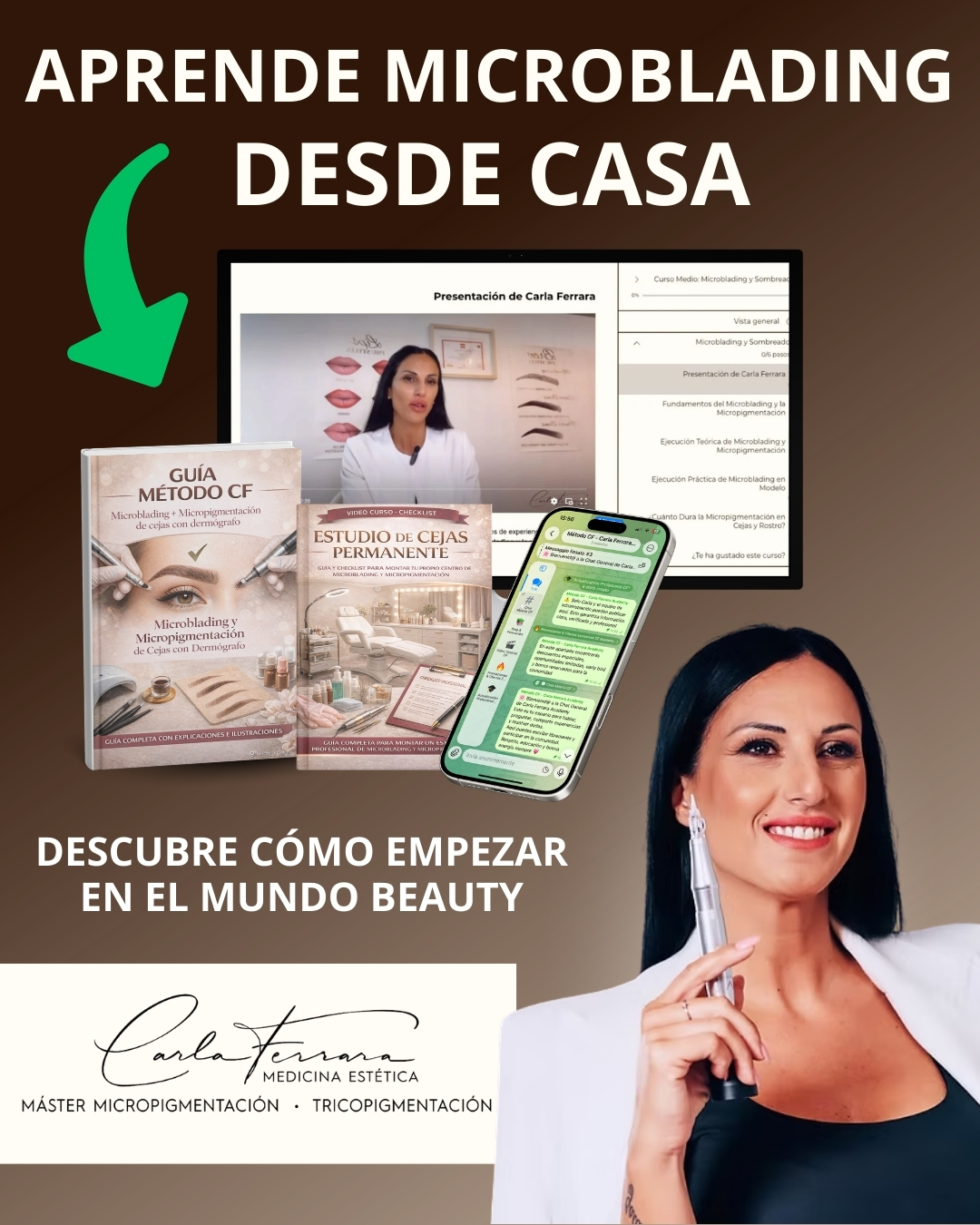 Carla Ferrara Micropigmentista Estetica Medicale Facebook ad: ¡Cambia tu vida!