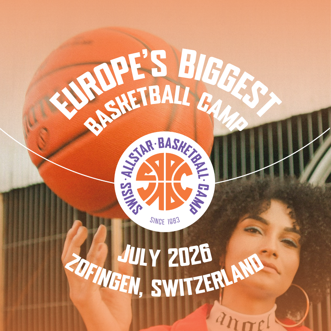 Swiss Allstar Basketball Camp Facebook ad from Mar 22, 2026