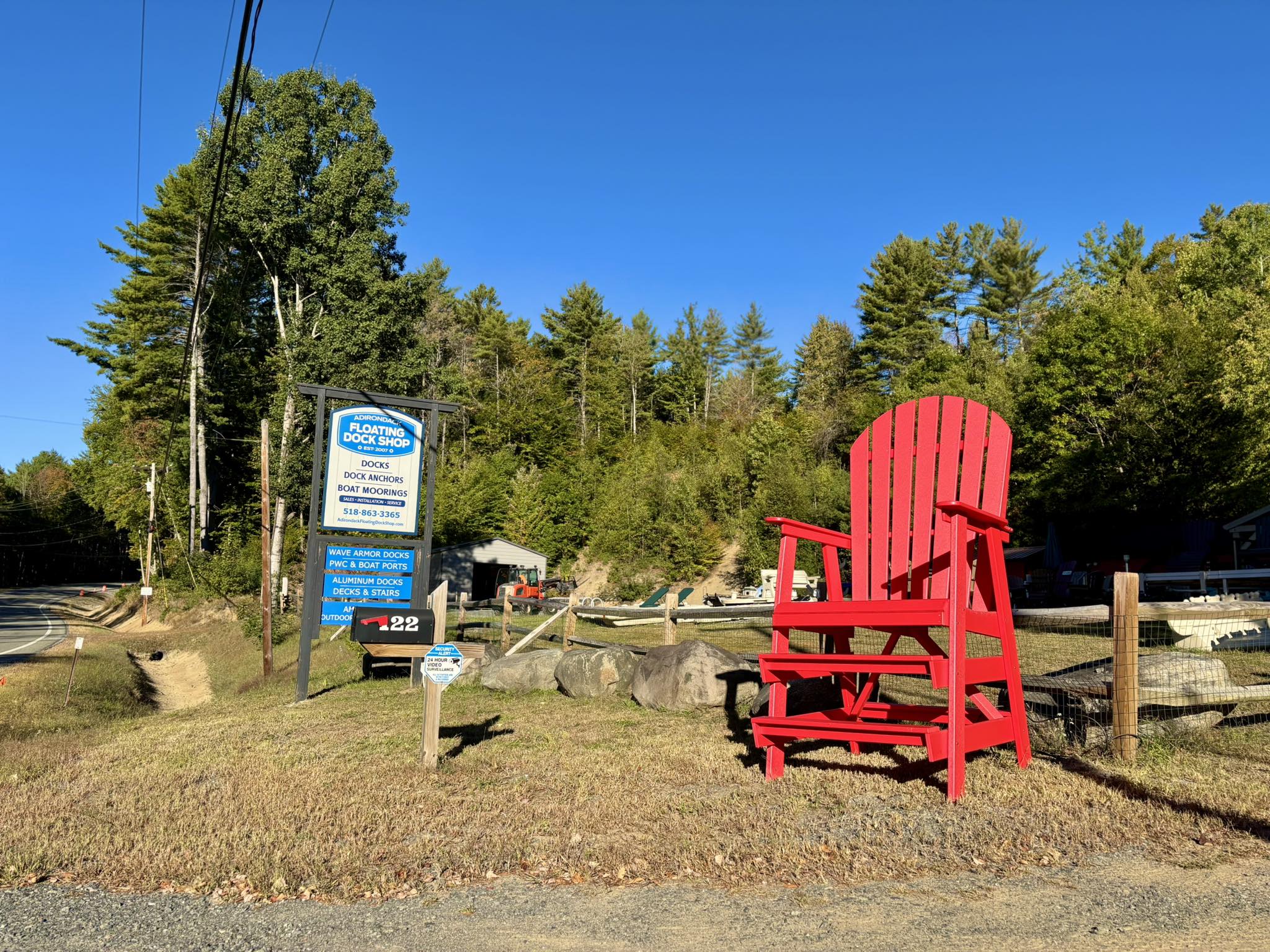 Adirondack Floating Dock Shop Facebook ad: Adirondack Floating Dock Shop & Outdoor Poly Furniture