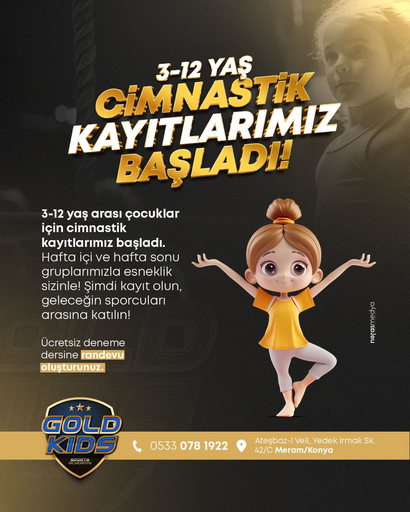 Goldkids Cimnastik Okulu Facebook ad: Konya’nın Yeni Nesil Spor Akademisi