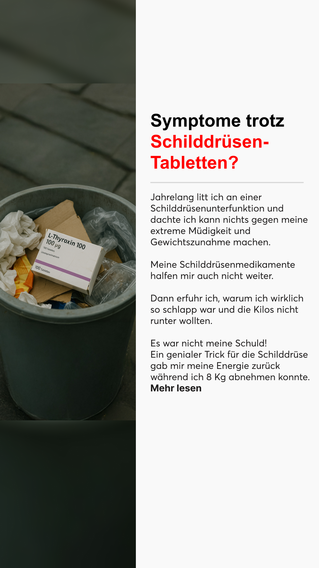 Mission Schilddrüse Facebook ad