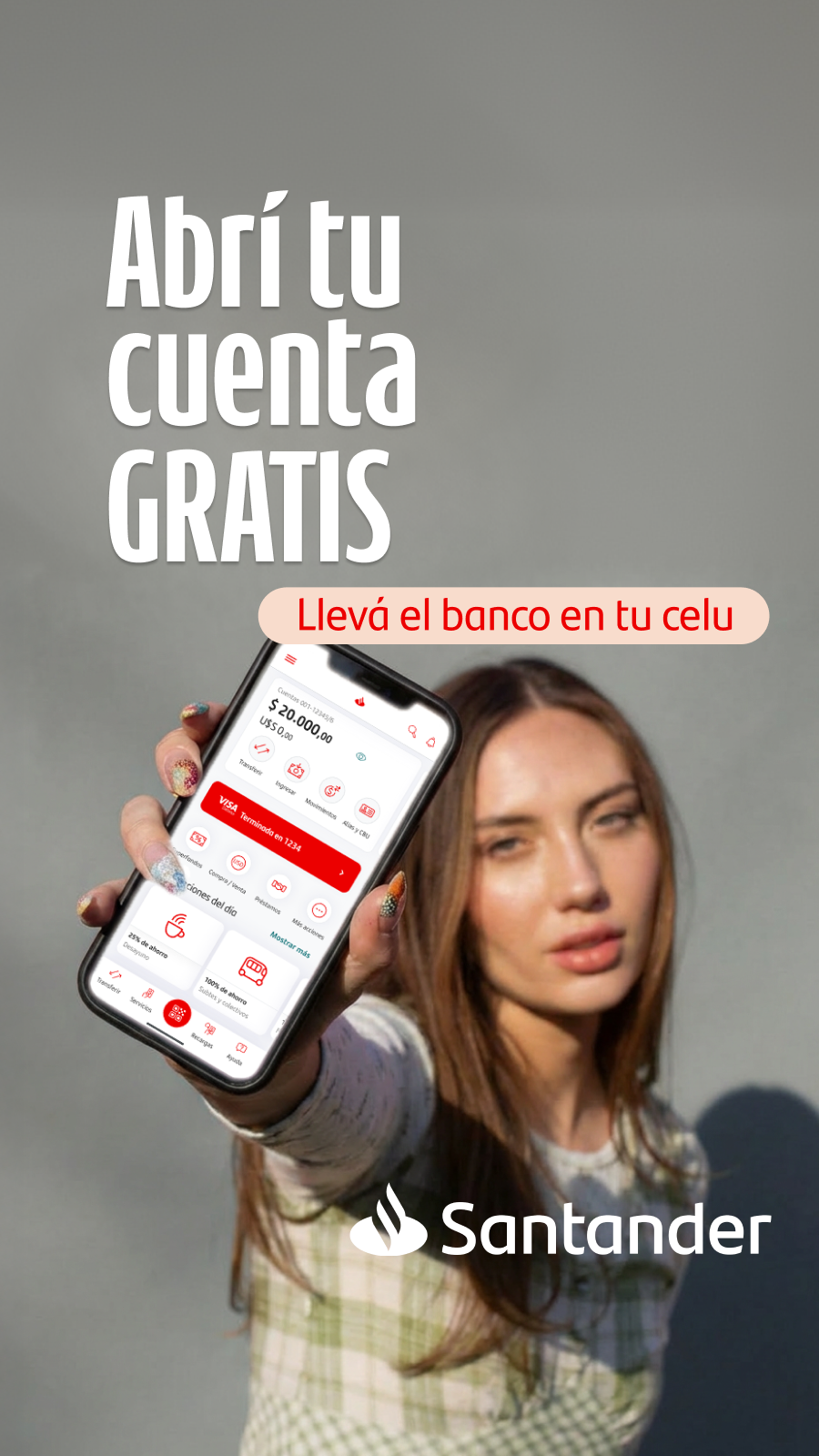 Santander Argentina Facebook ad