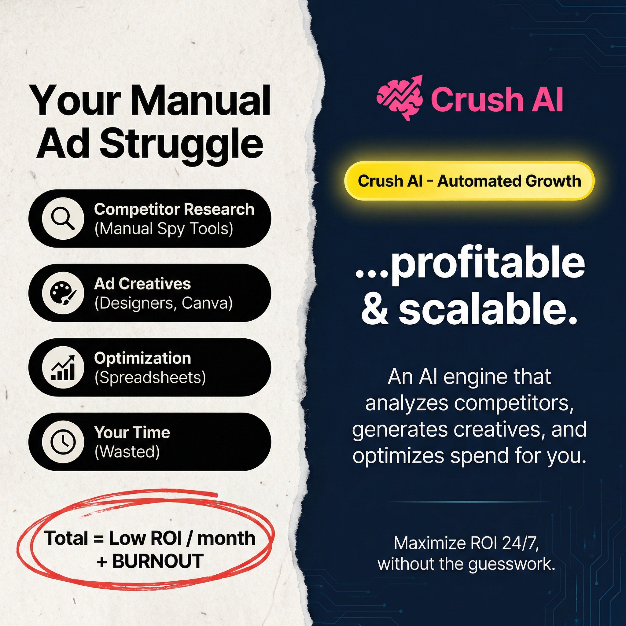 trycrush.ai Facebook ad