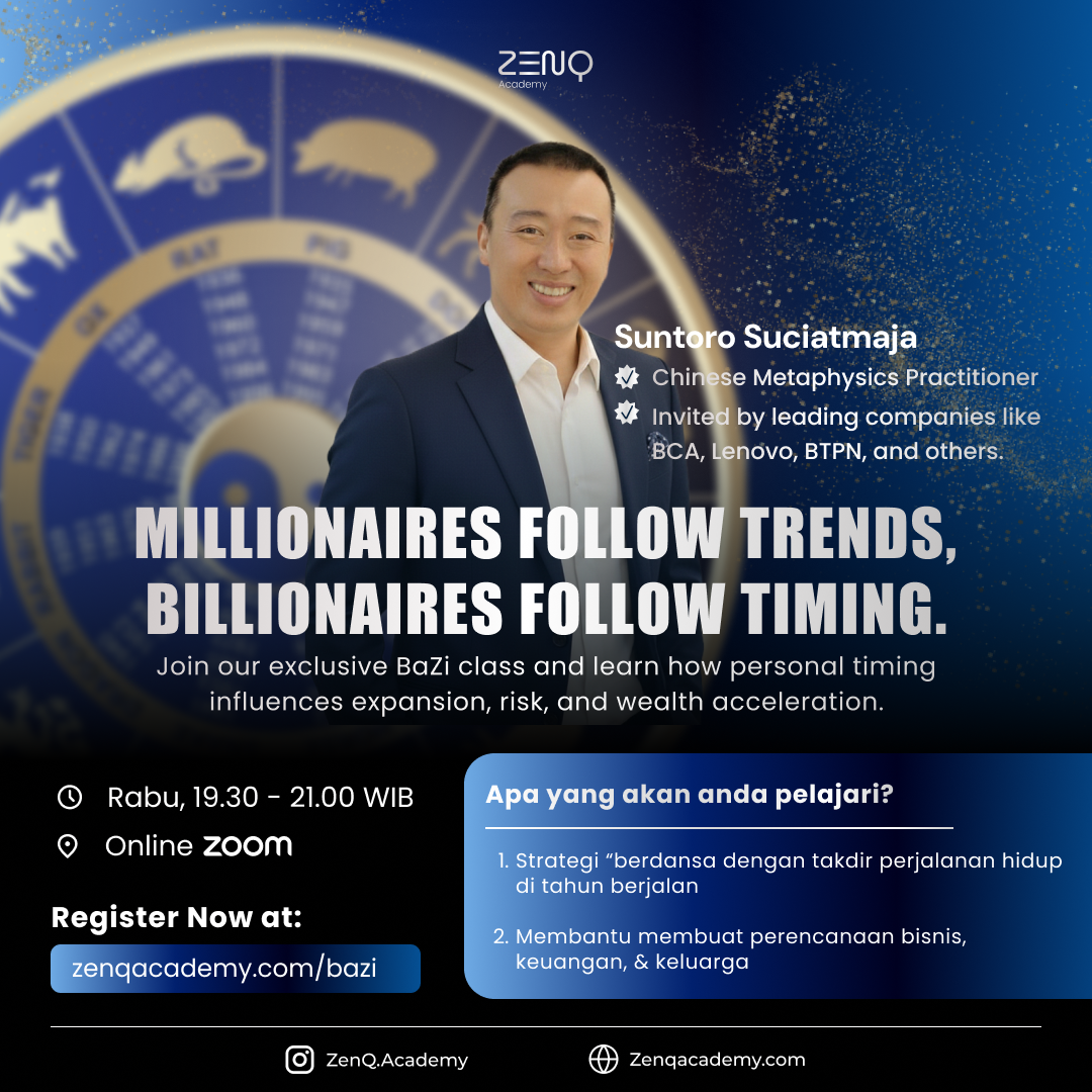 Zenq academy indonesia Facebook ad: Pelajari Chart BaZi Bisnis/Personal