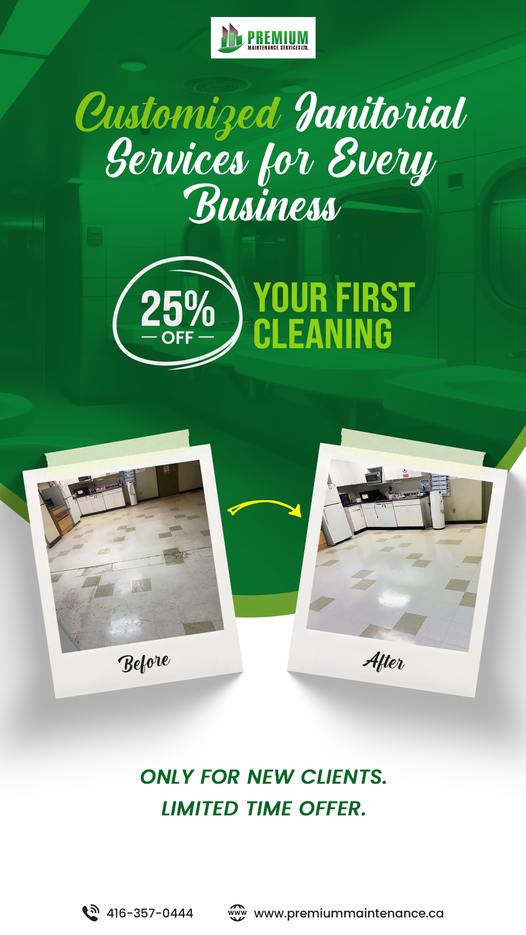 Premium Maintenance Services Ltd. Facebook ad