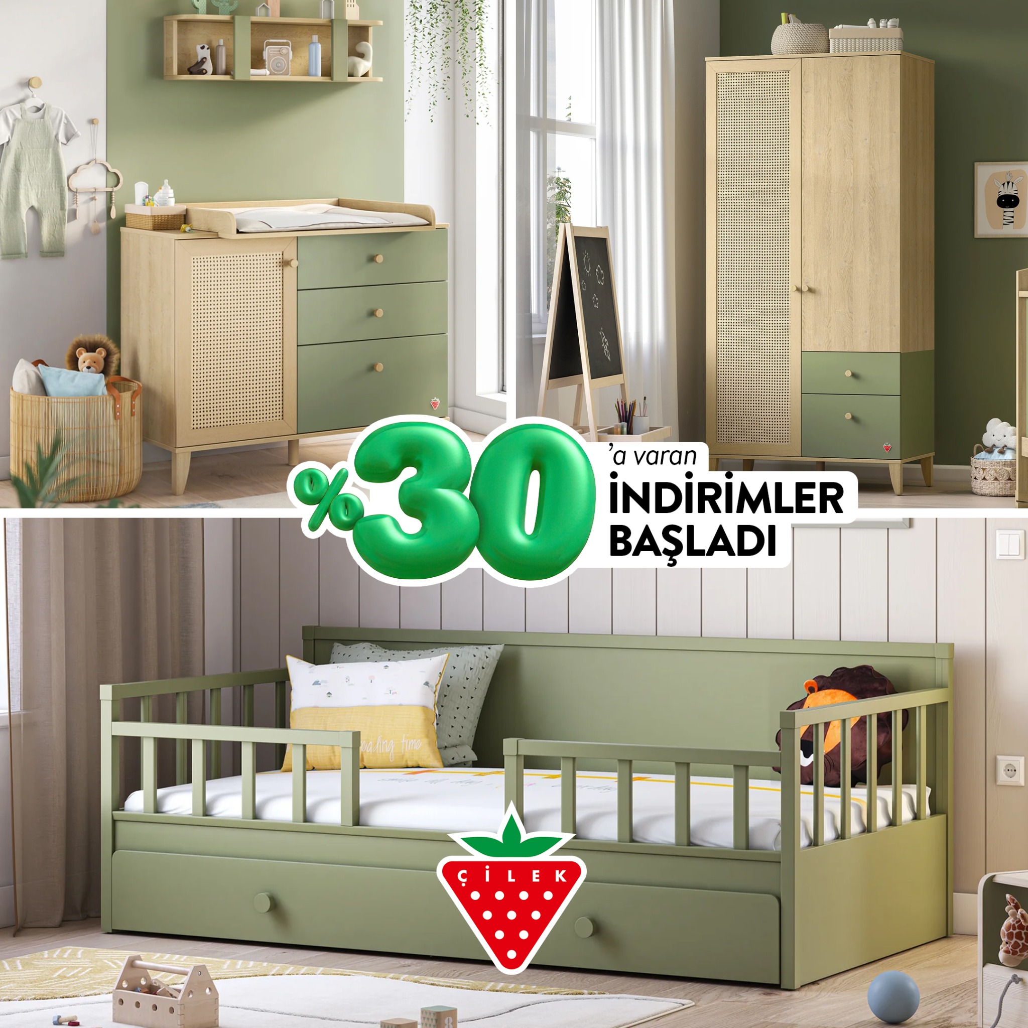 Çilek Odası Bolu Facebook ad: Daybed Montessori karyolalarda %30'a varan İNDİRİM başladı!