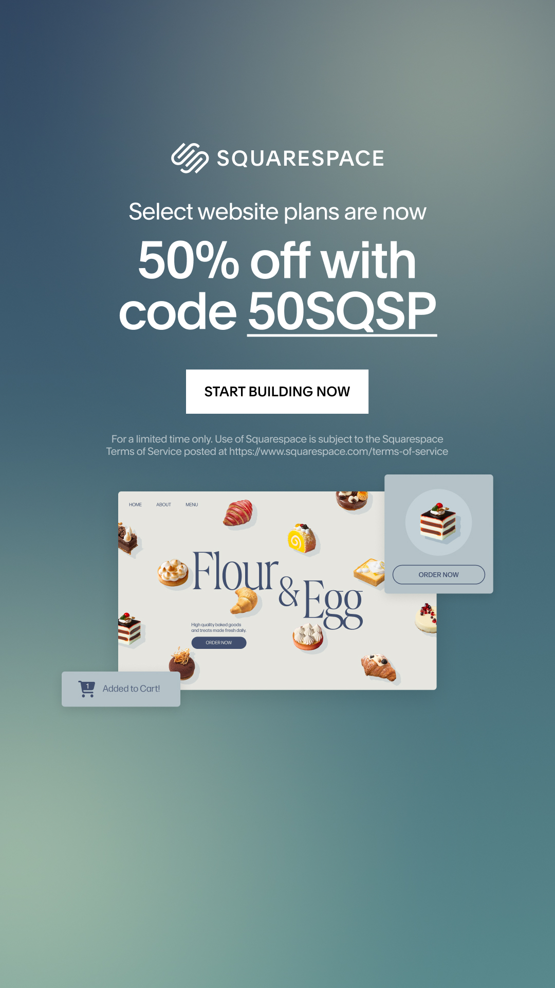 Squarespace Facebook ad