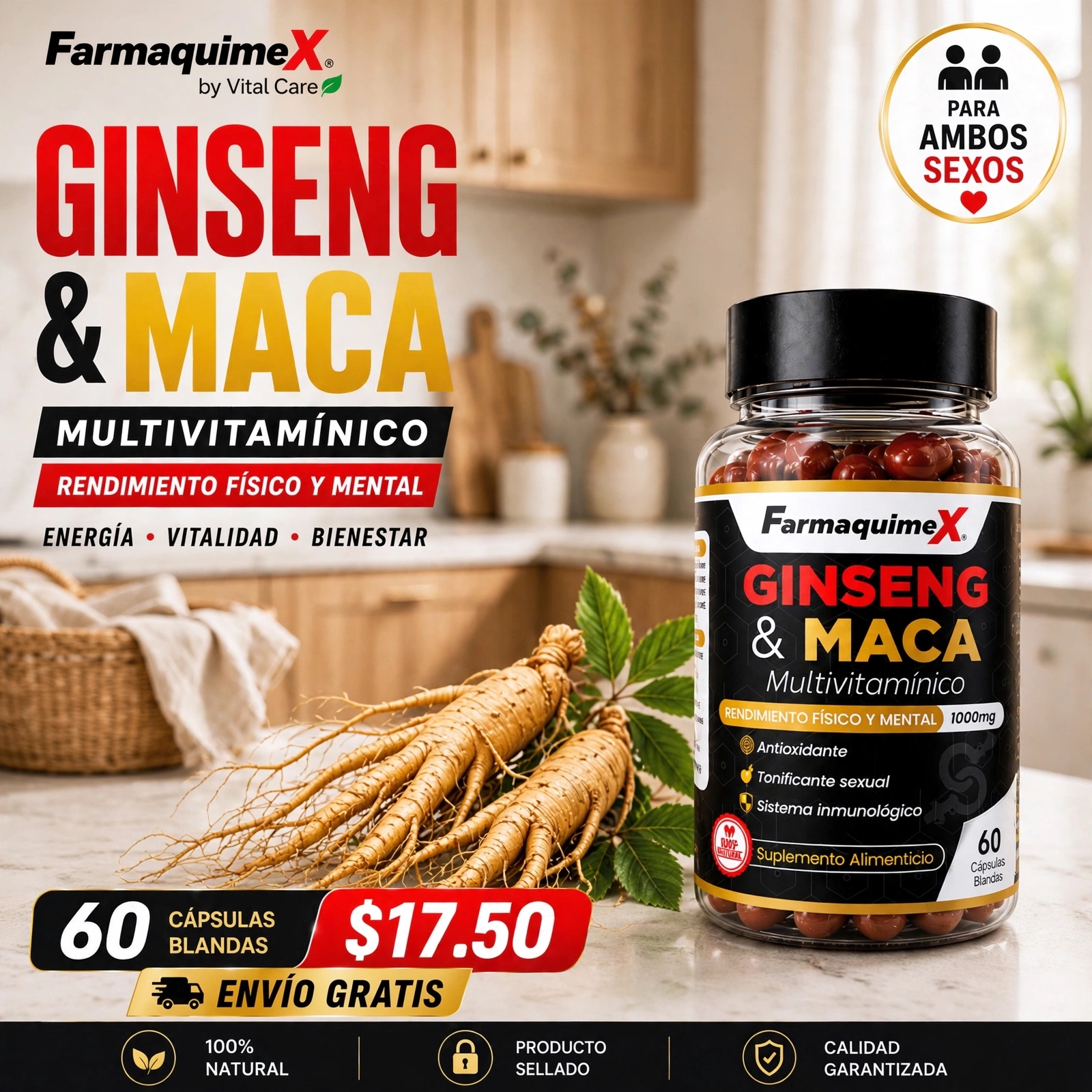 Vitalcaresv Facebook ad: ¿Quieres una piel que luzca más joven? Descubre Vital…