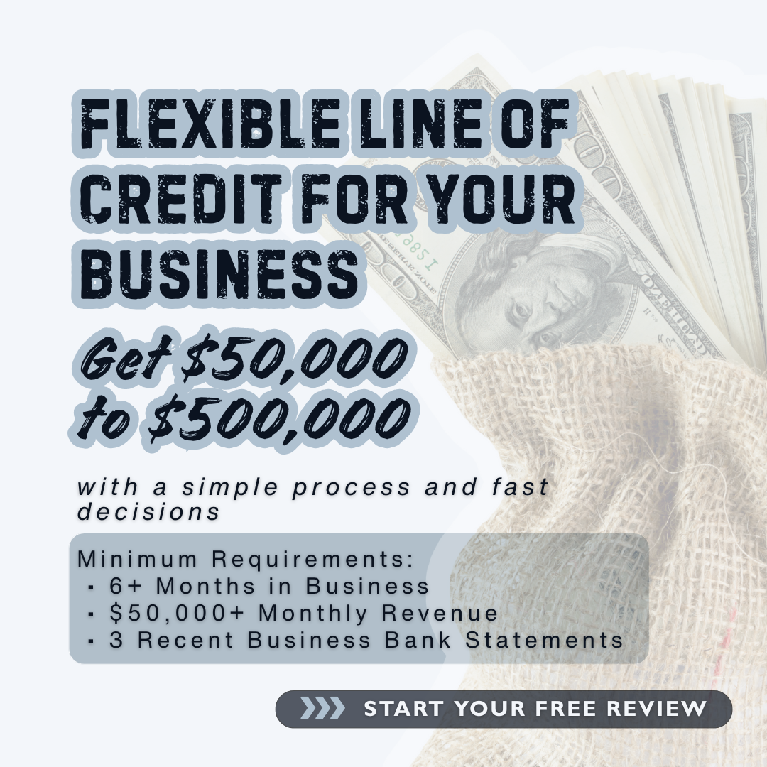 Berkman Financial Facebook ad: $50K-$500K Business Lines of Credit