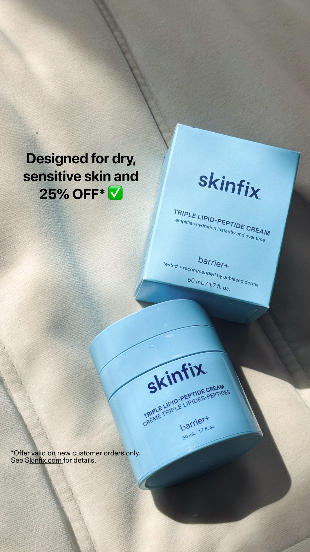 Skinfix Inc. Facebook ad