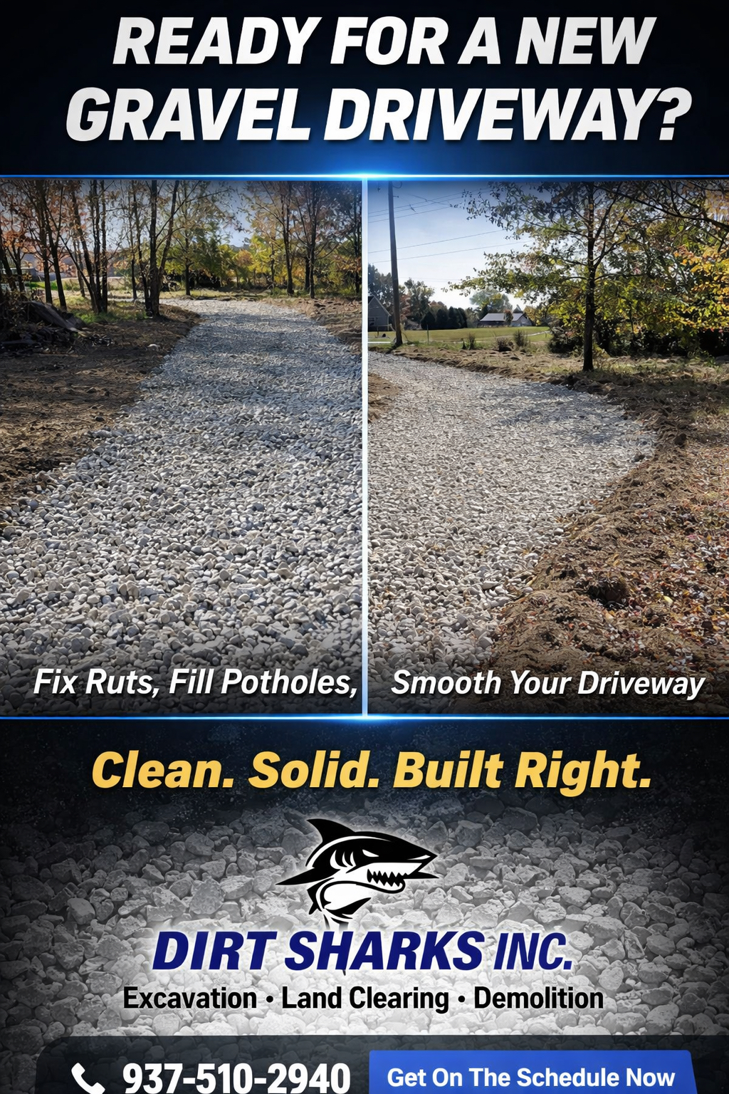 Dirt Sharks Inc Facebook ad: If you’ve been putting off any kind of…