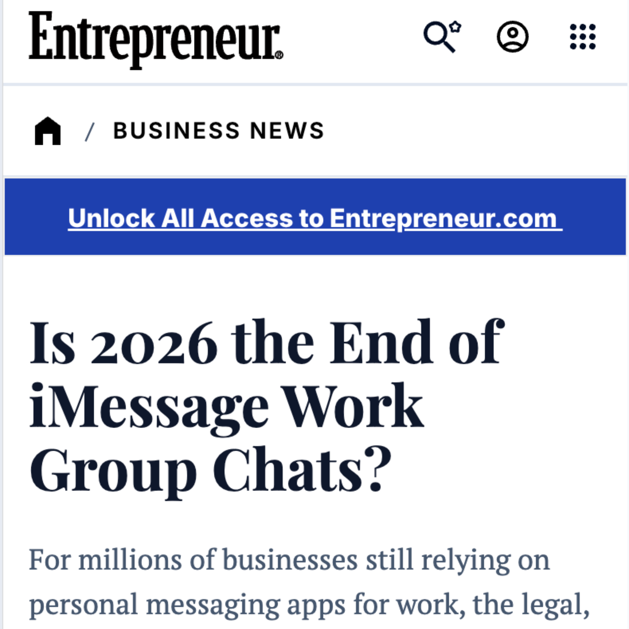 Zenzap Facebook ad