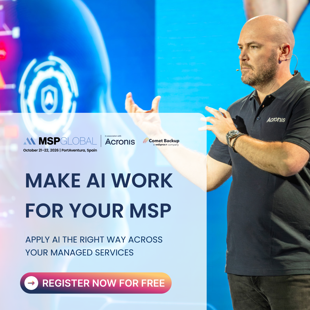 MSPglobal Facebook ad: 3.000+ IT Pro's and MSPs come together