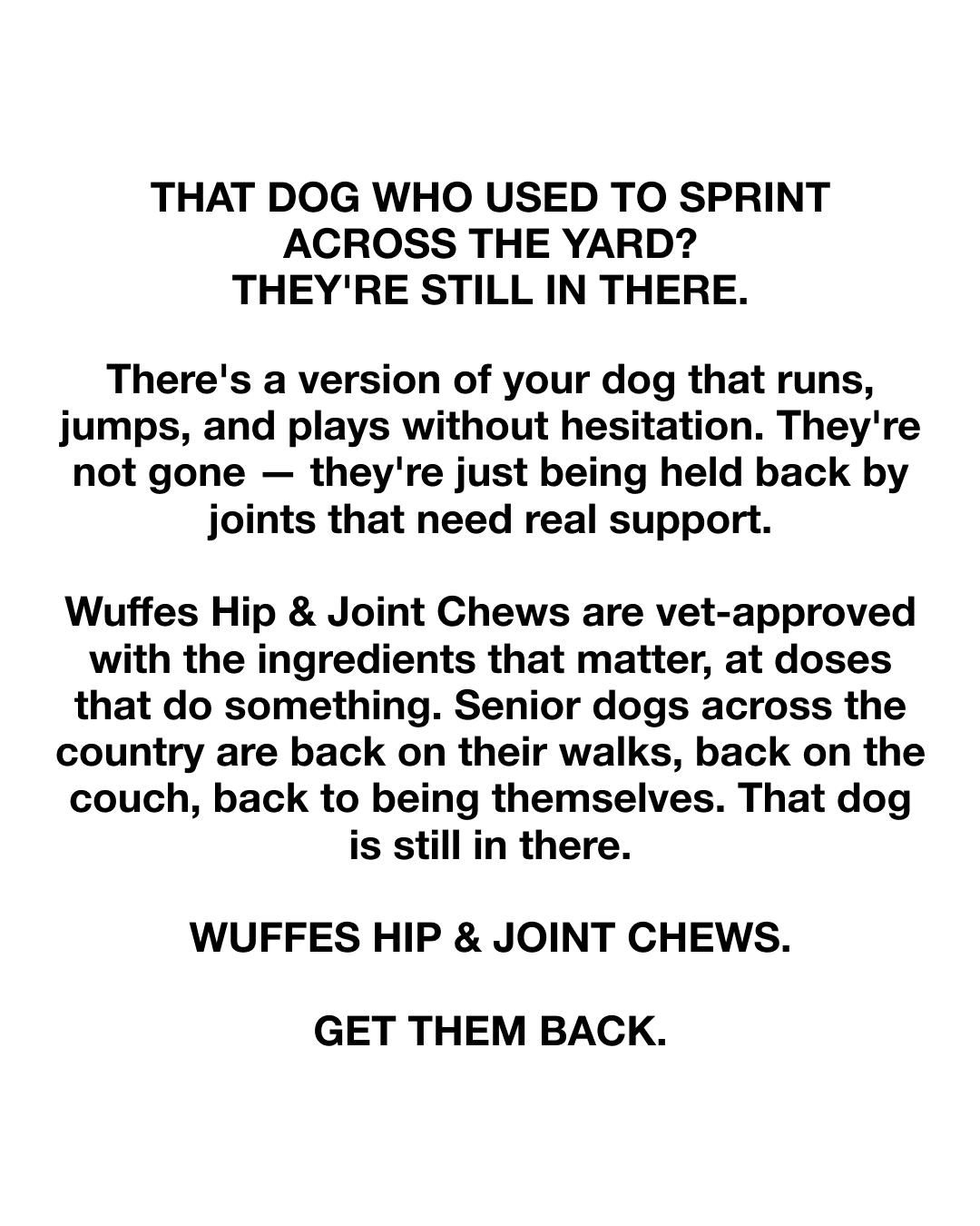 Wuffes Facebook ad