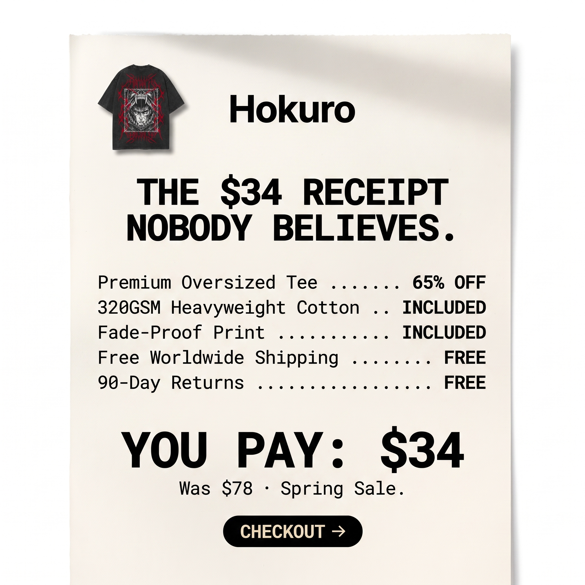 Hokuro Facebook ad