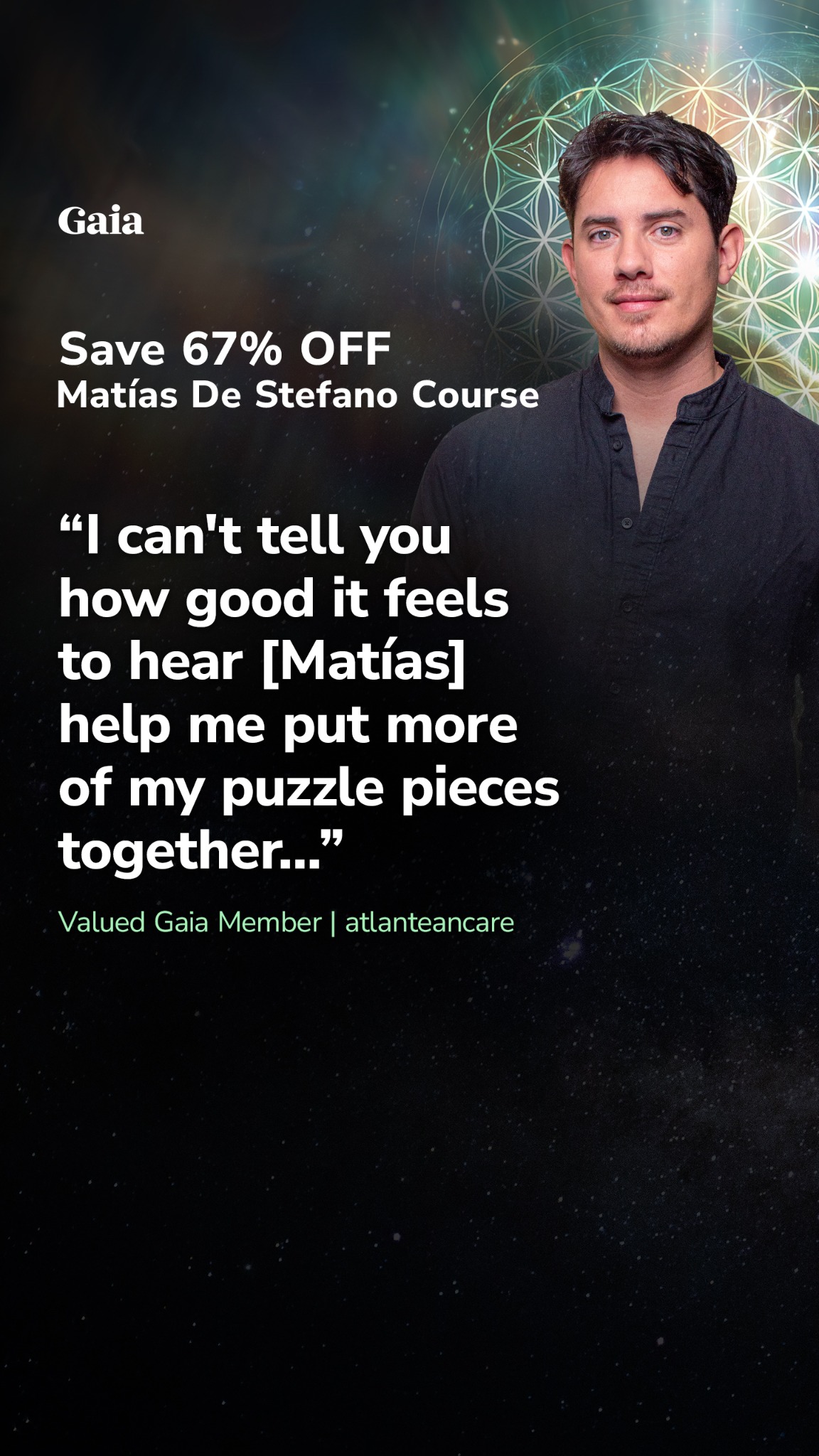Gaia Facebook ad