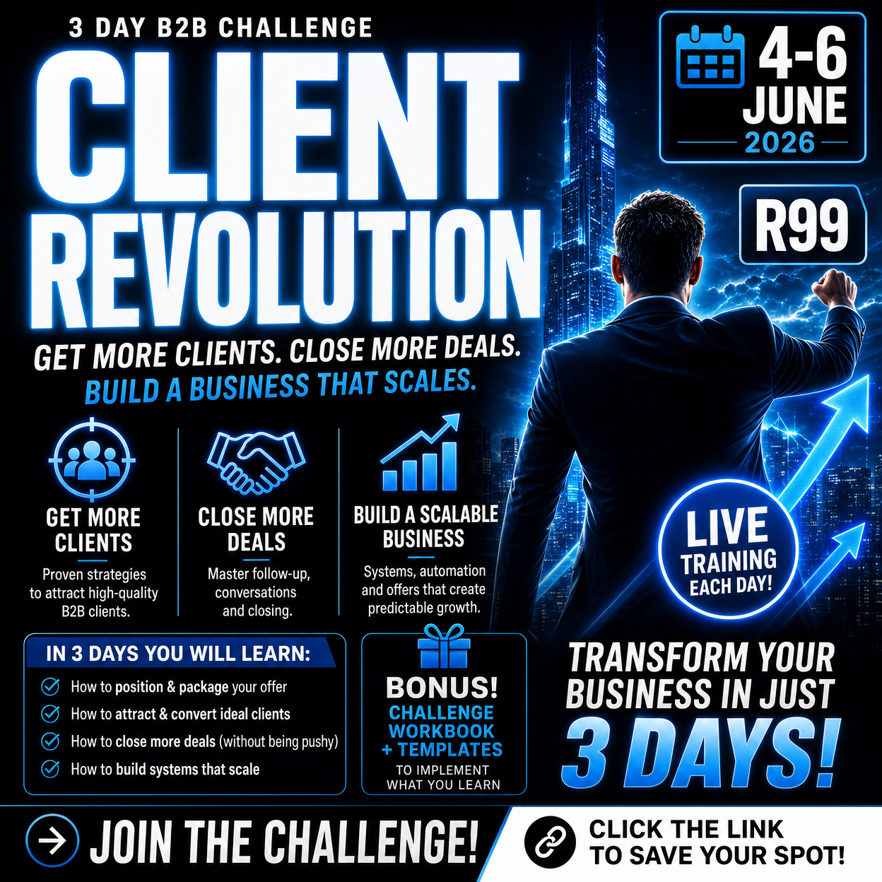 Van Studios Facebook ad: Get More Clients. Close More Deals. Build a Business That…