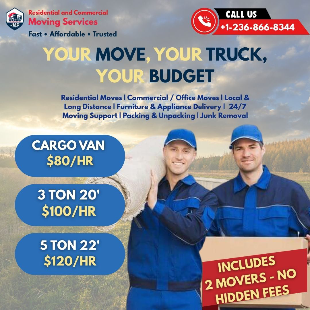 JMD Movers Facebook ad