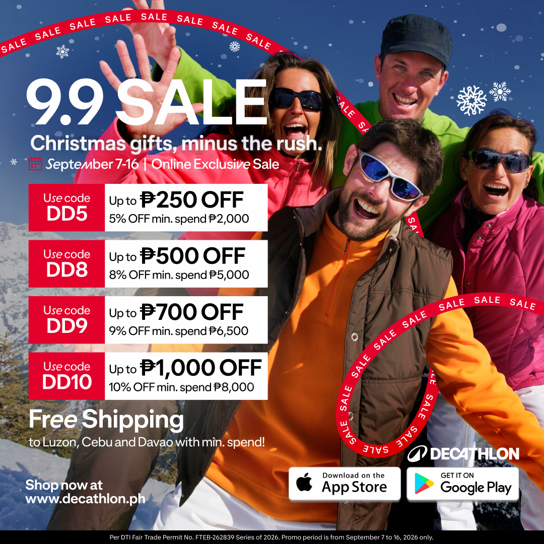 Decathlon Philippines Facebook ad: Shop Gifts & Save Big This 9.9!