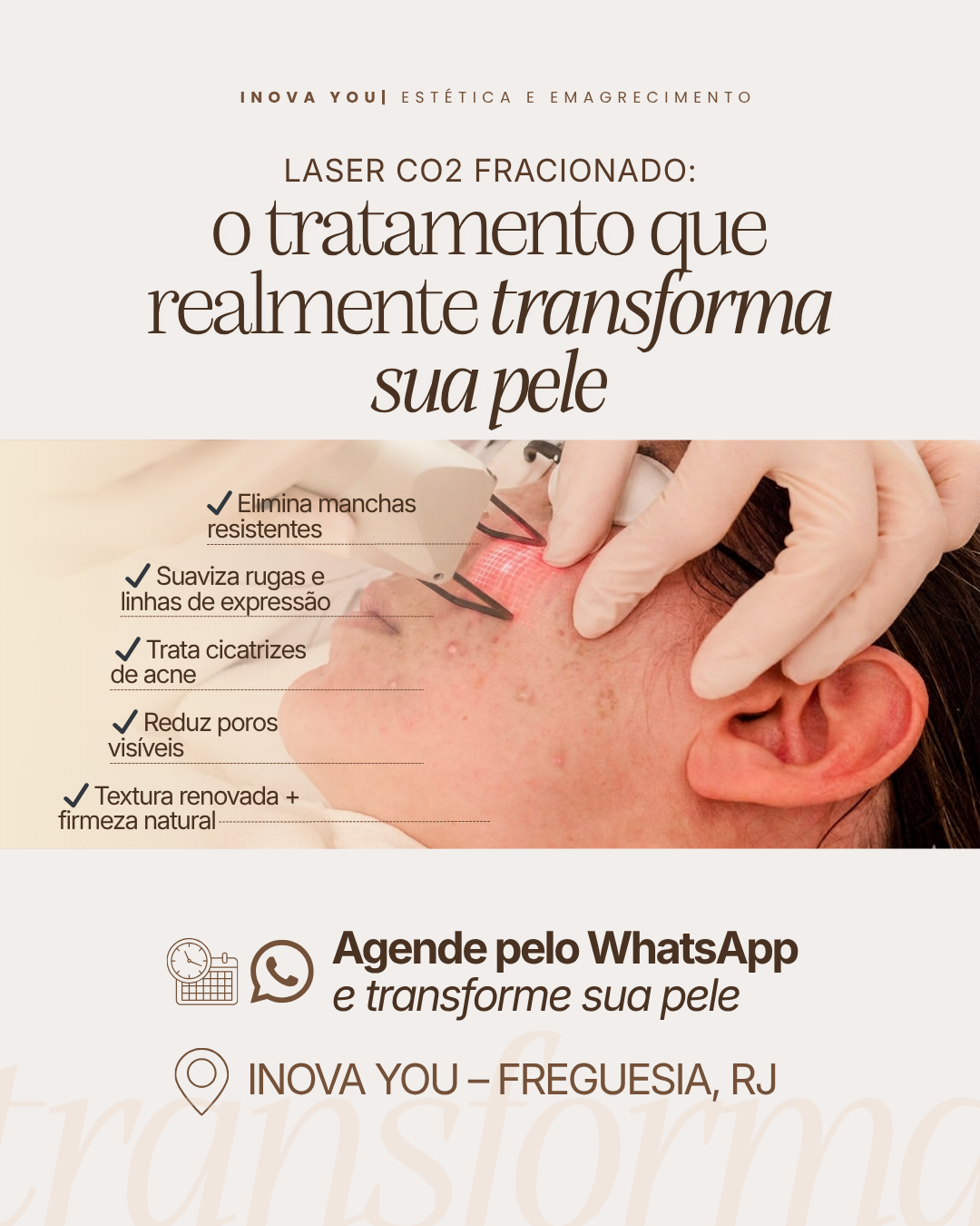 Inova You Facebook ad: Sua pele está pedindo um recomeço