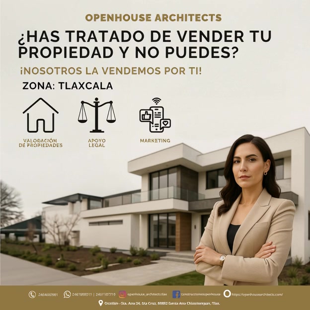 Openhouse Architects Facebook ad: ¡Vendemos tu casa!
