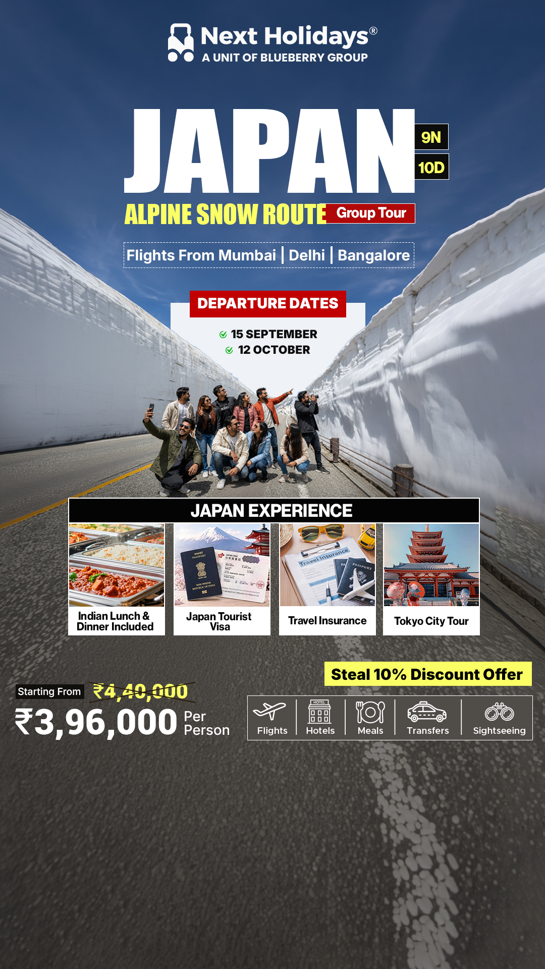 Next Holidays India Facebook ad from Aug 5, 2026