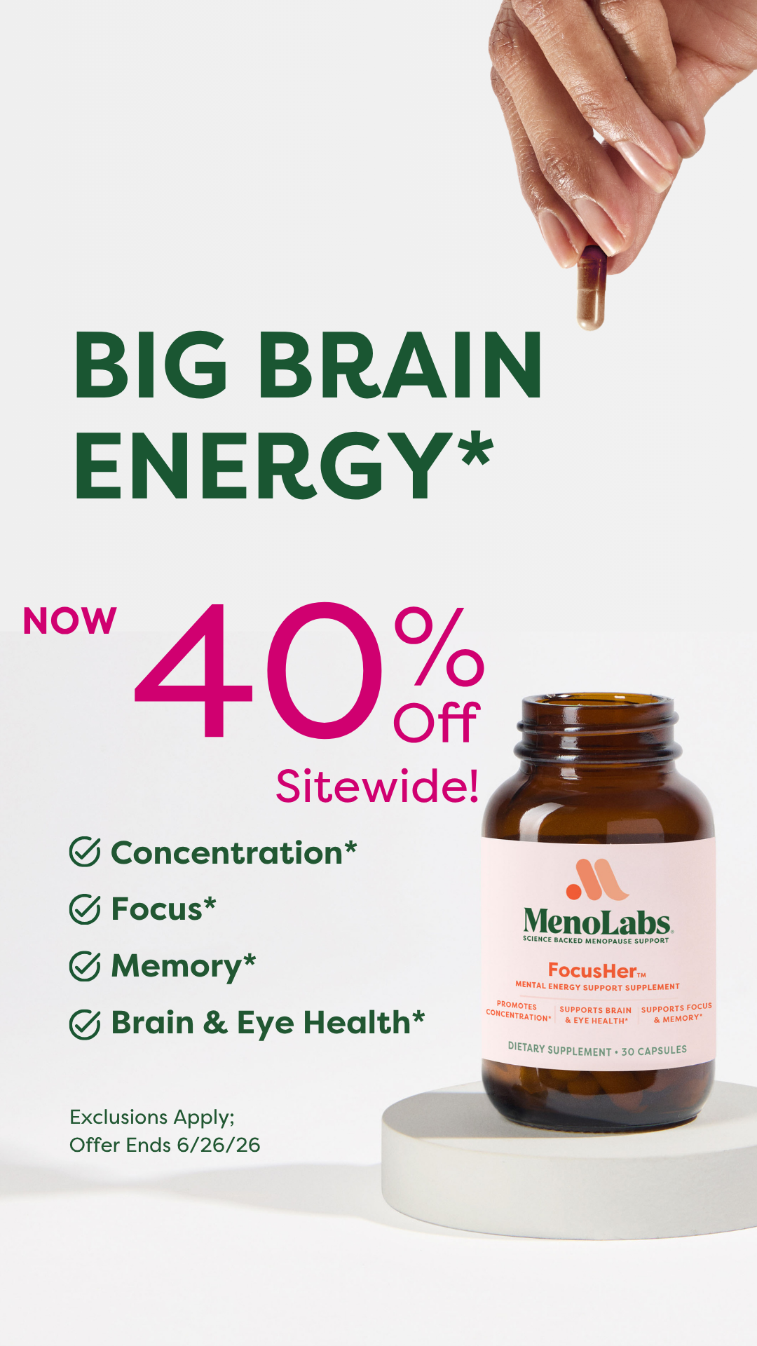 MenoLabs Facebook ad