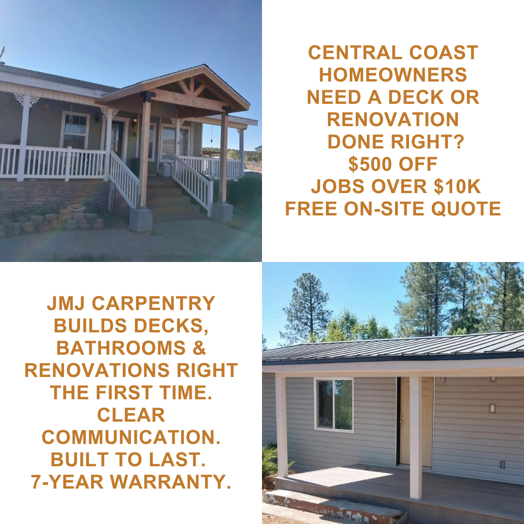 JMJ carpentry & constructions Facebook ad: Free Quote + $500 OFF (T&C: jobs over $10,000)