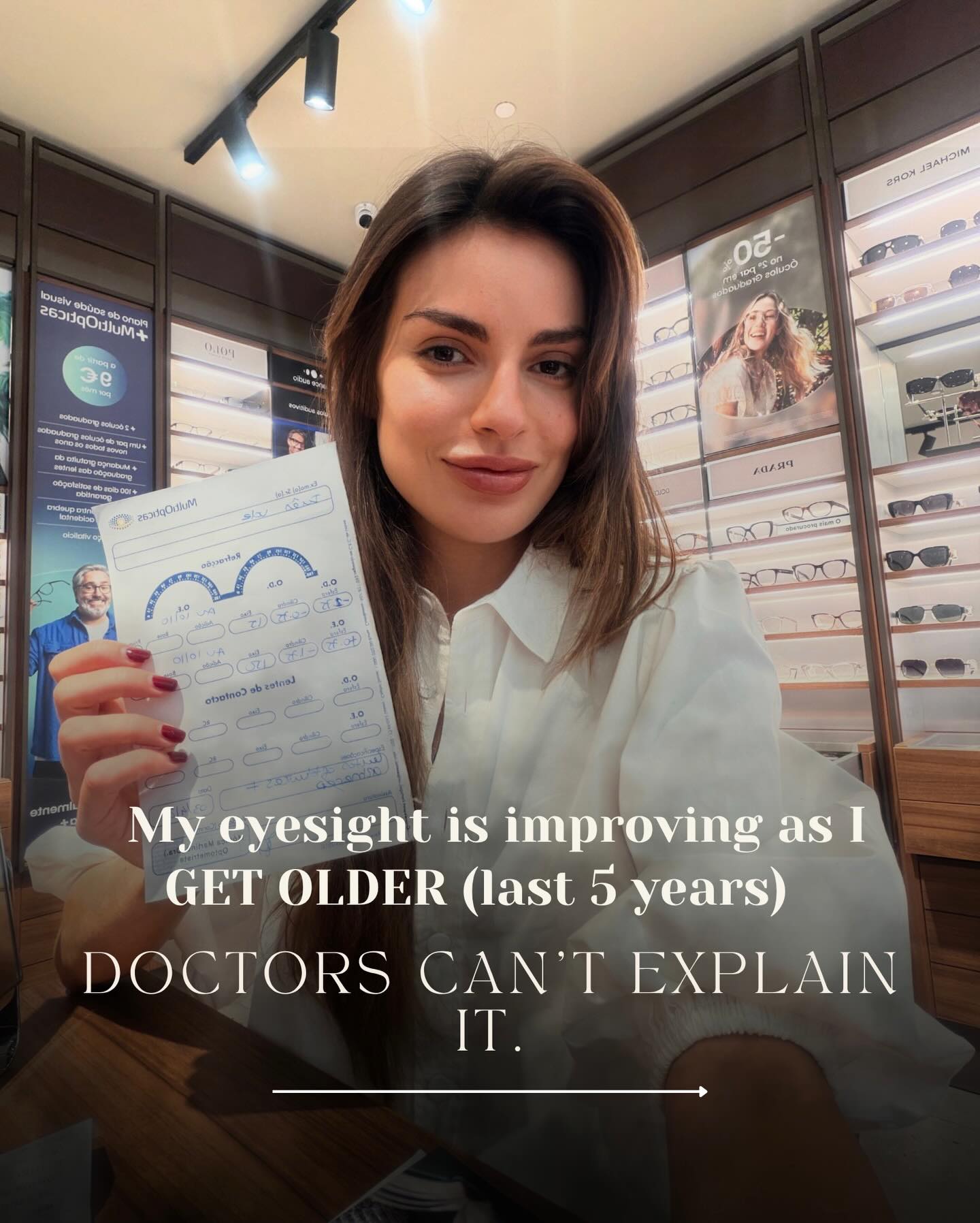 Inês Roque do Valle Facebook ad: My doctors are going crazy with my results.