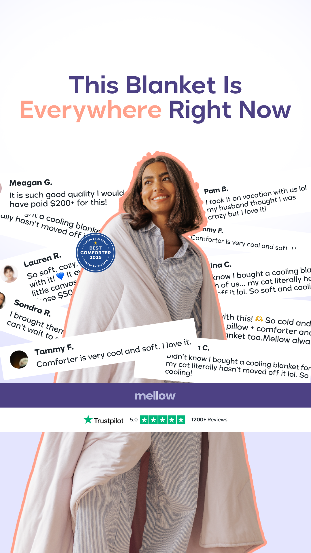 Mellow Comforters Facebook ad