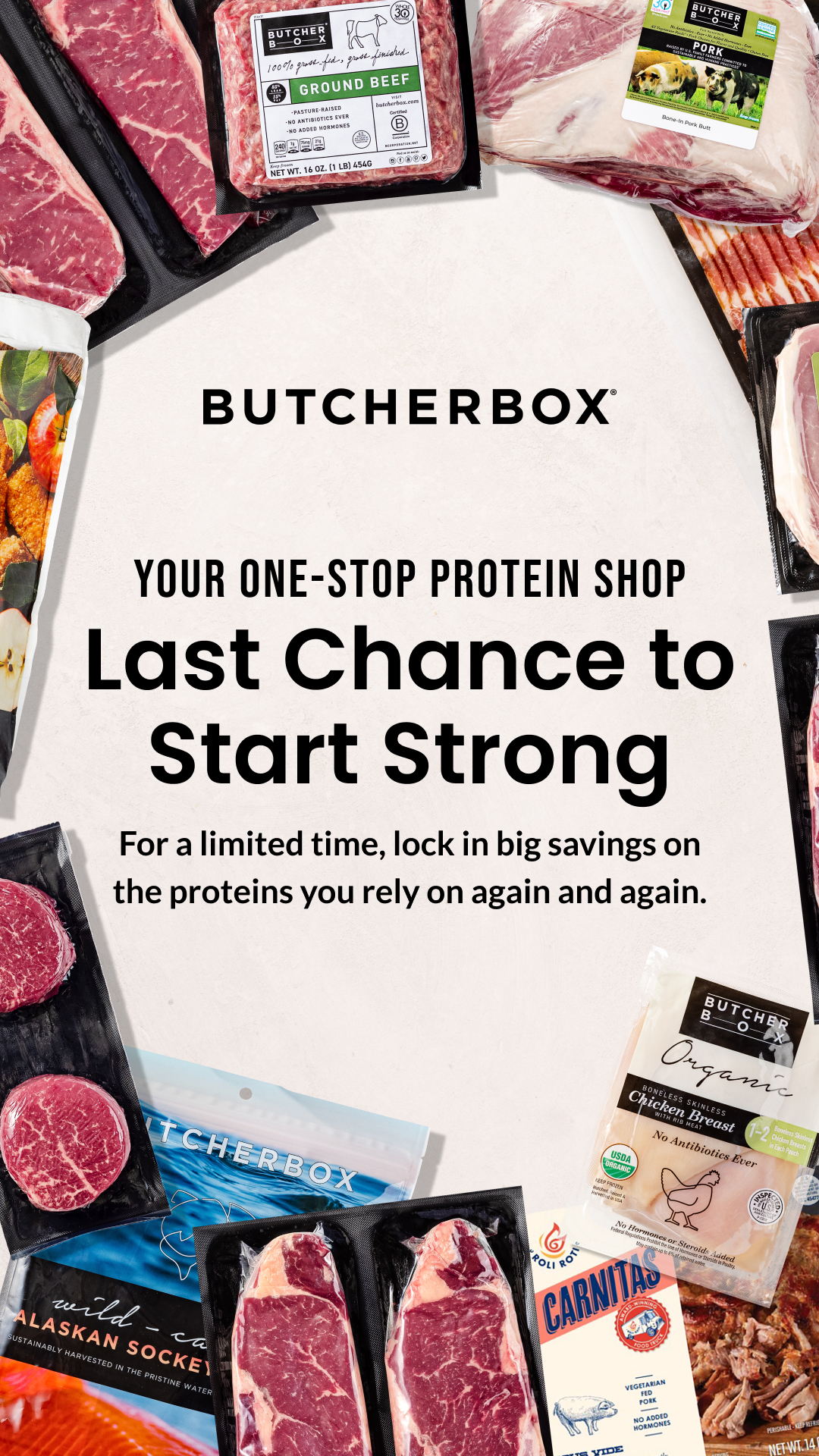 ButcherBox Facebook ad
