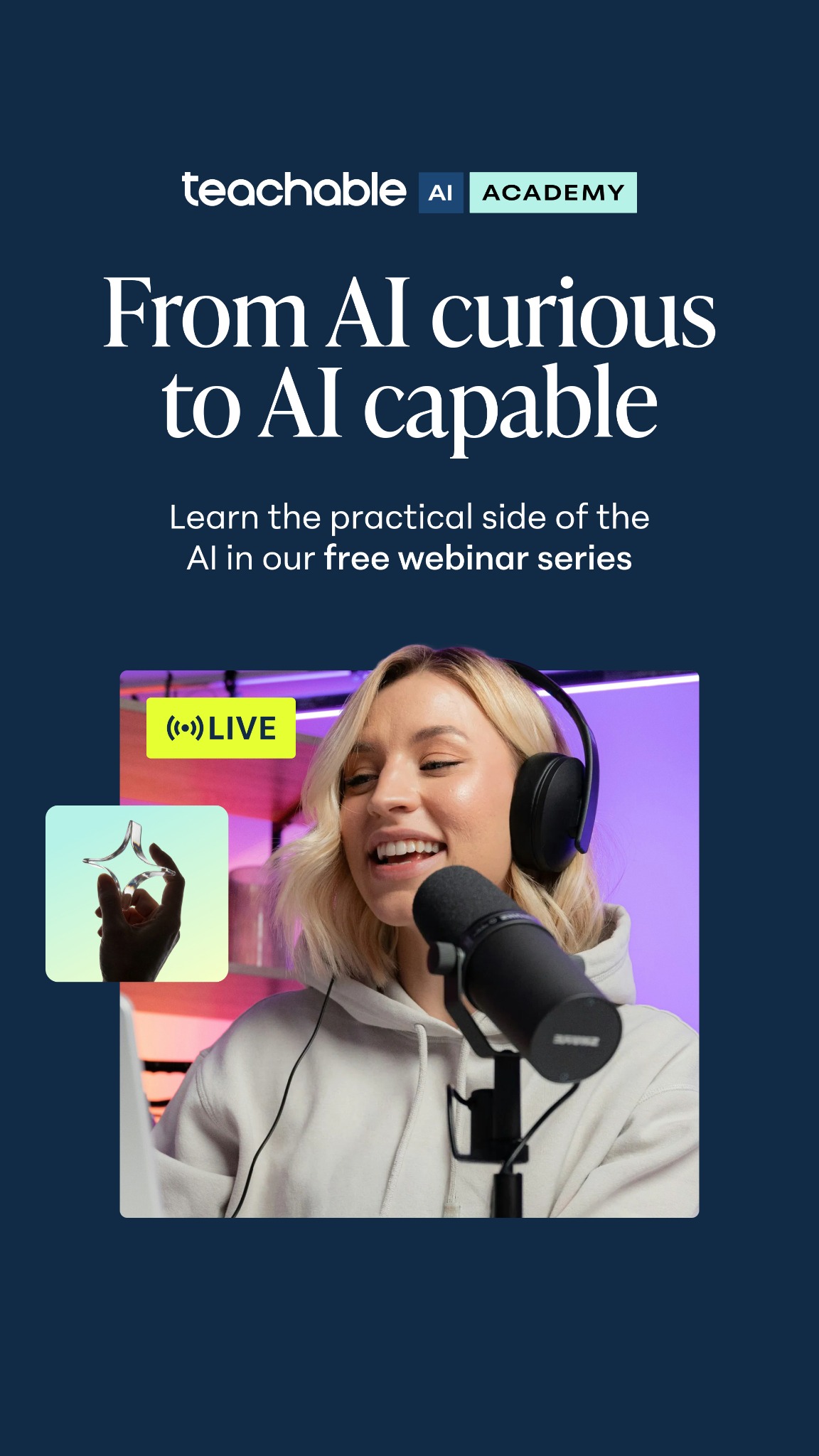 Teachable Facebook ad