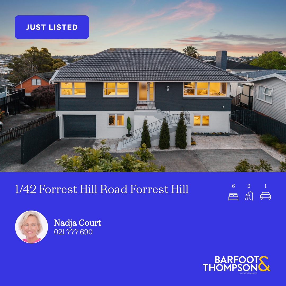 Barfoot & Thompson Facebook ad: 1/42 Forrest Hill Road, Forrest Hill