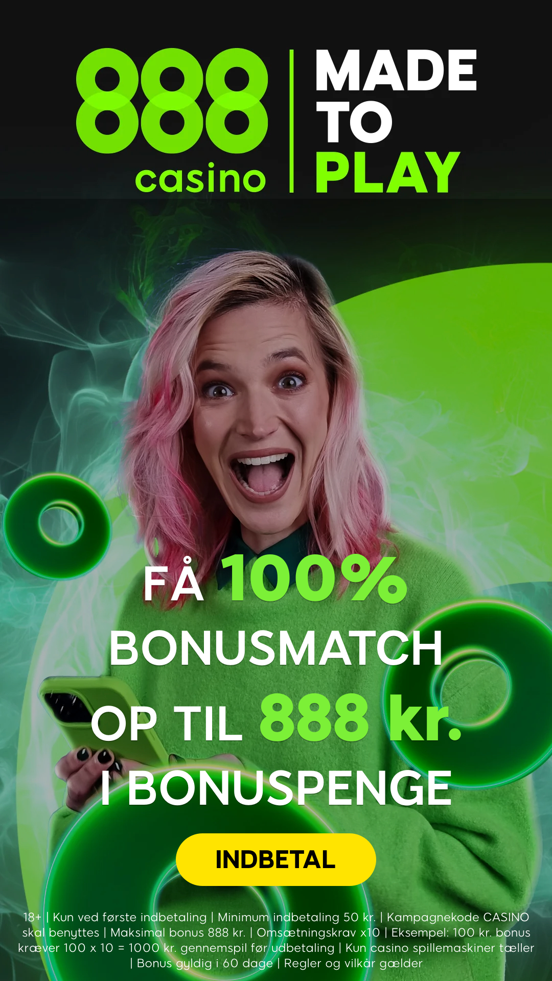 888casino Facebook ad