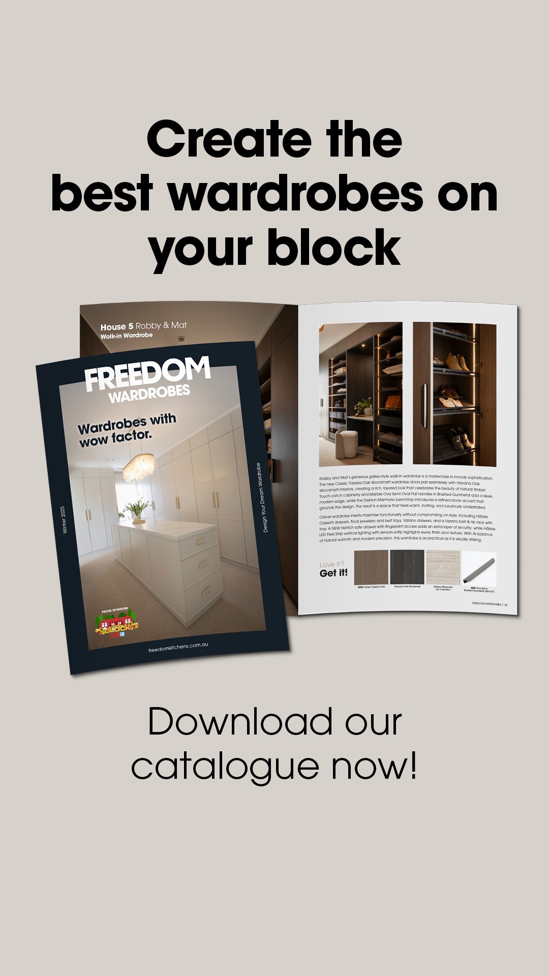 Freedom Kitchens & Wardrobes Facebook ad