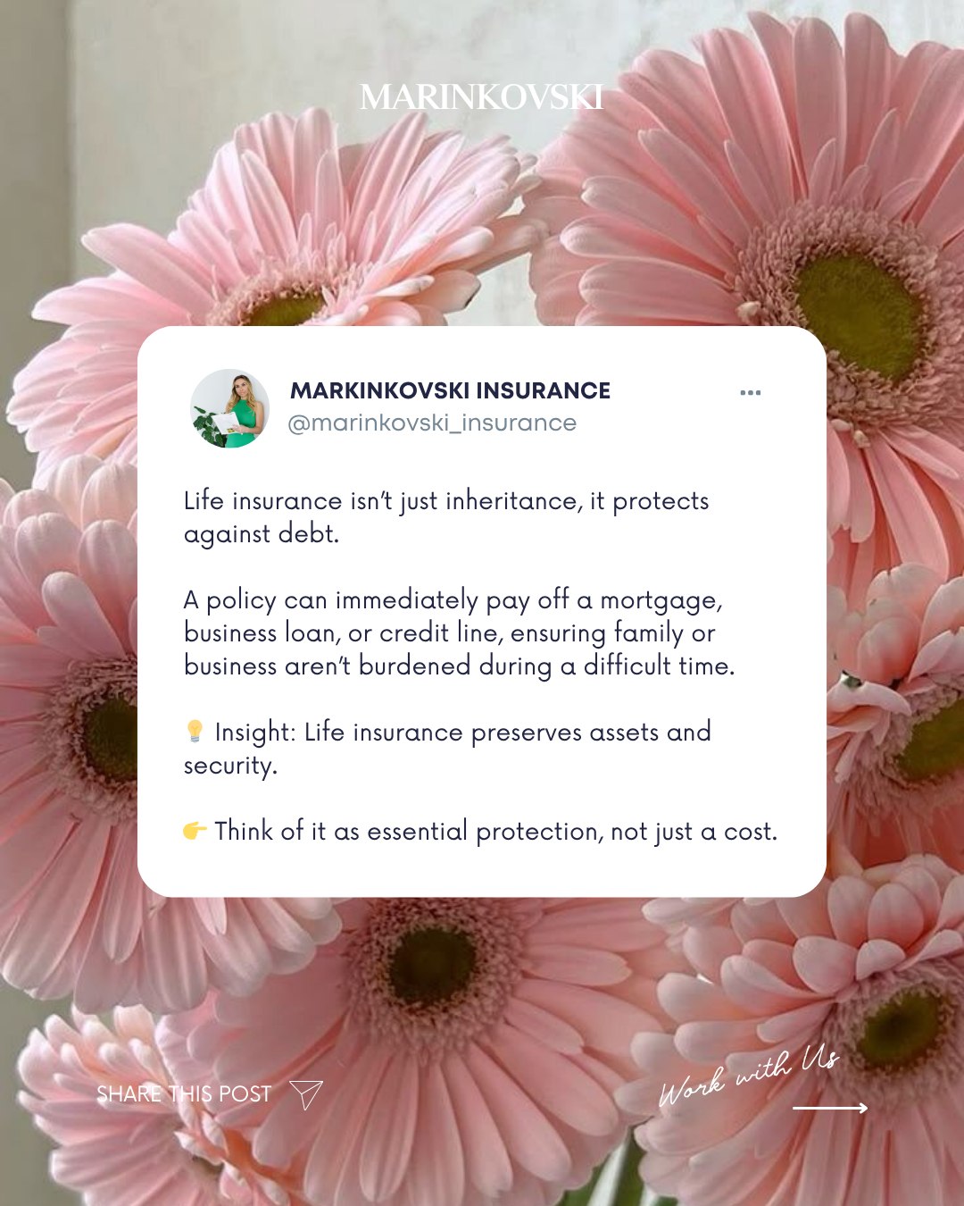 Marinkovski Insurance and Financial Services Inc. Facebook ad