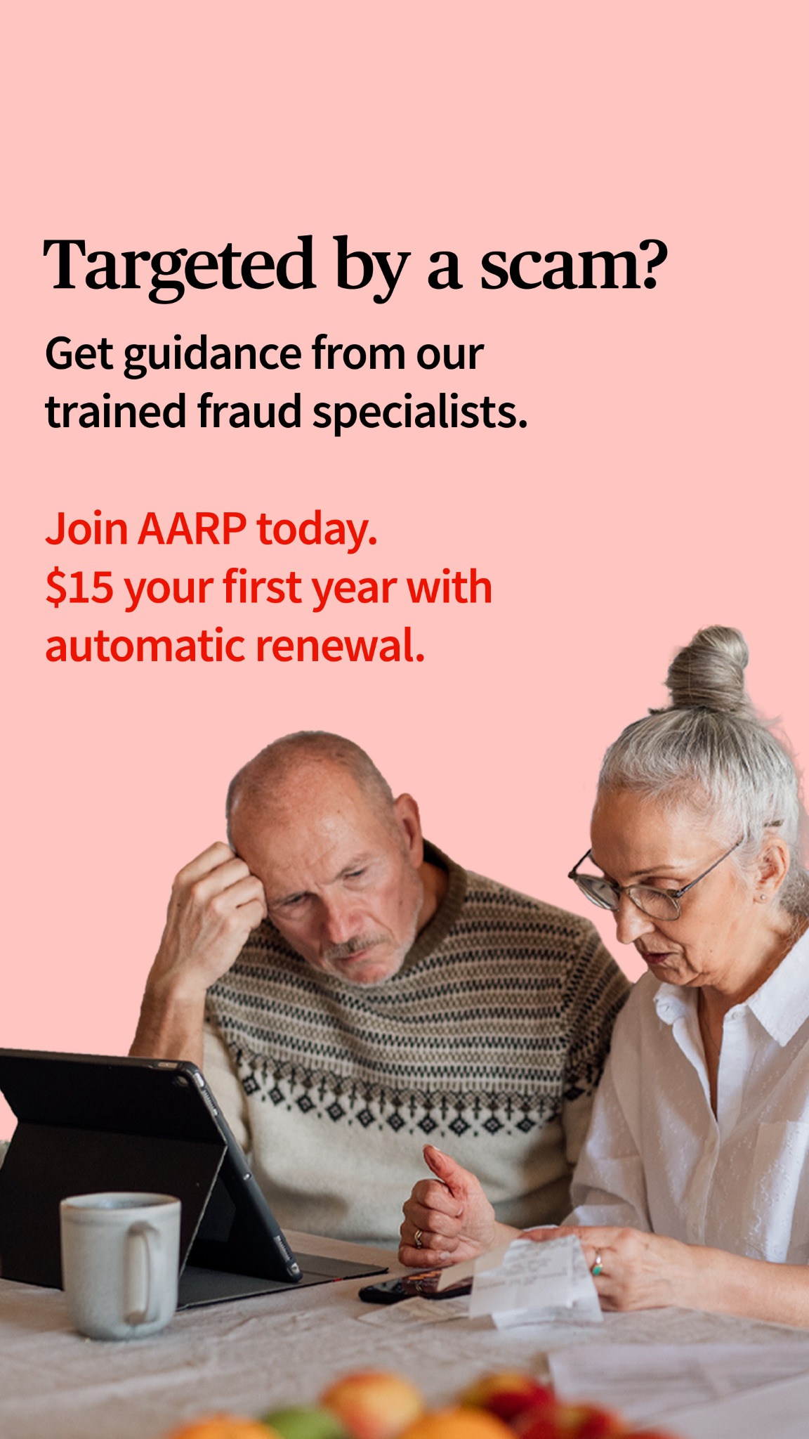 AARP Facebook ad