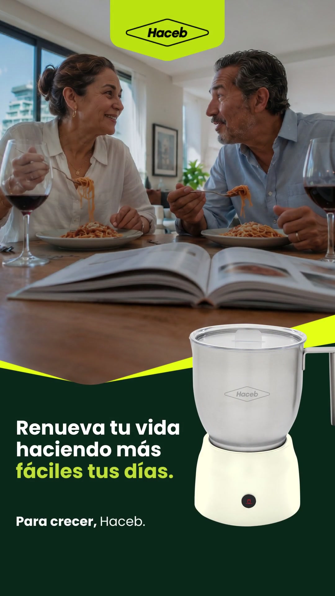 Haceb Facebook ad: ¡Facilita tus días en la cocina!