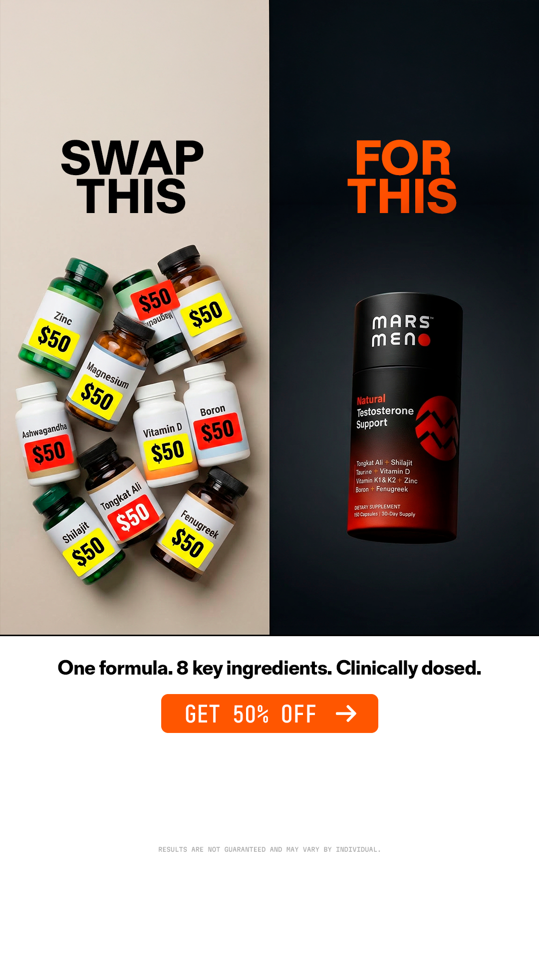 Mars Men Facebook ad