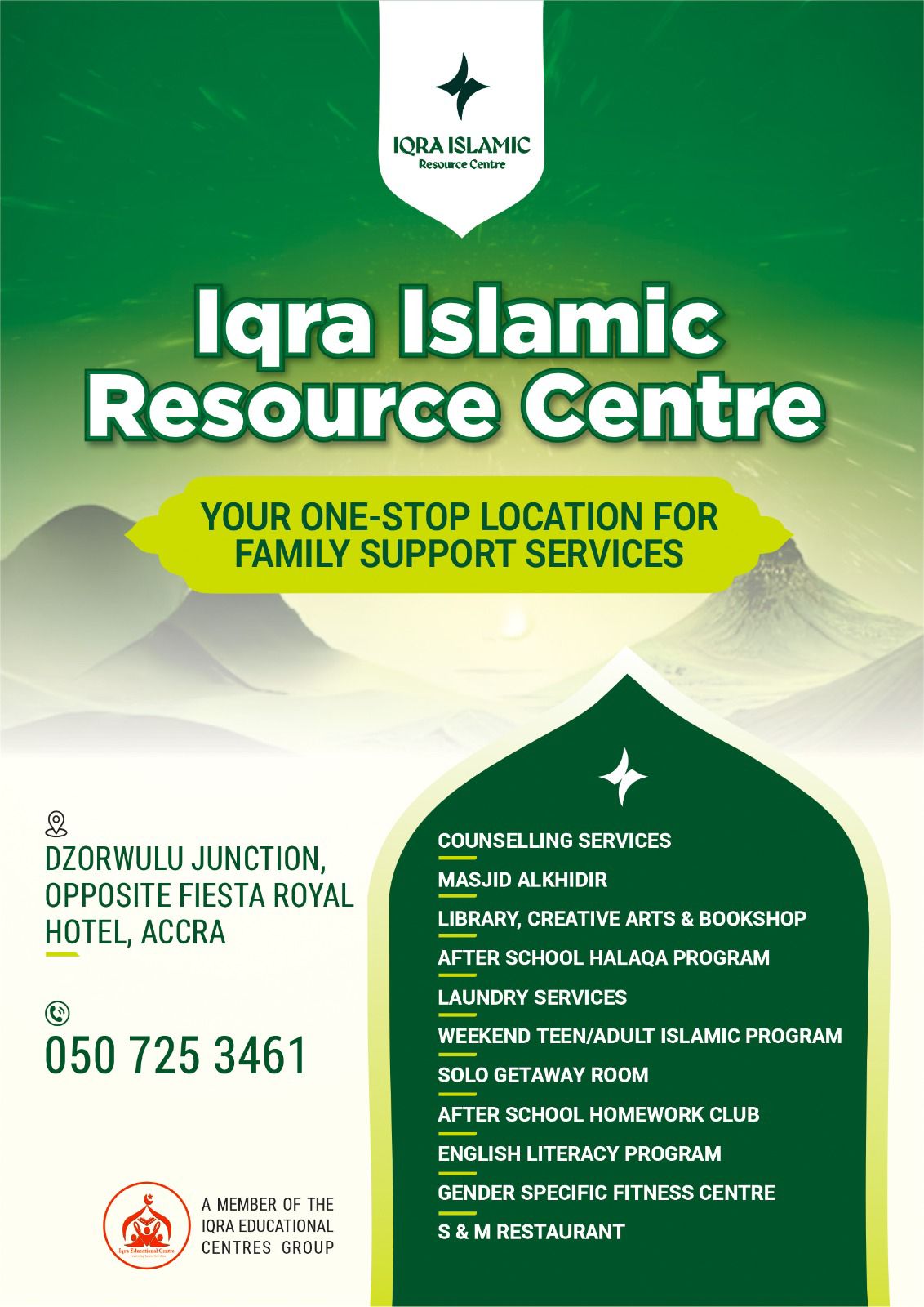 IQRA Islamic Resource Centre Facebook ad: Connect with IQRA Islamic Resource Centre