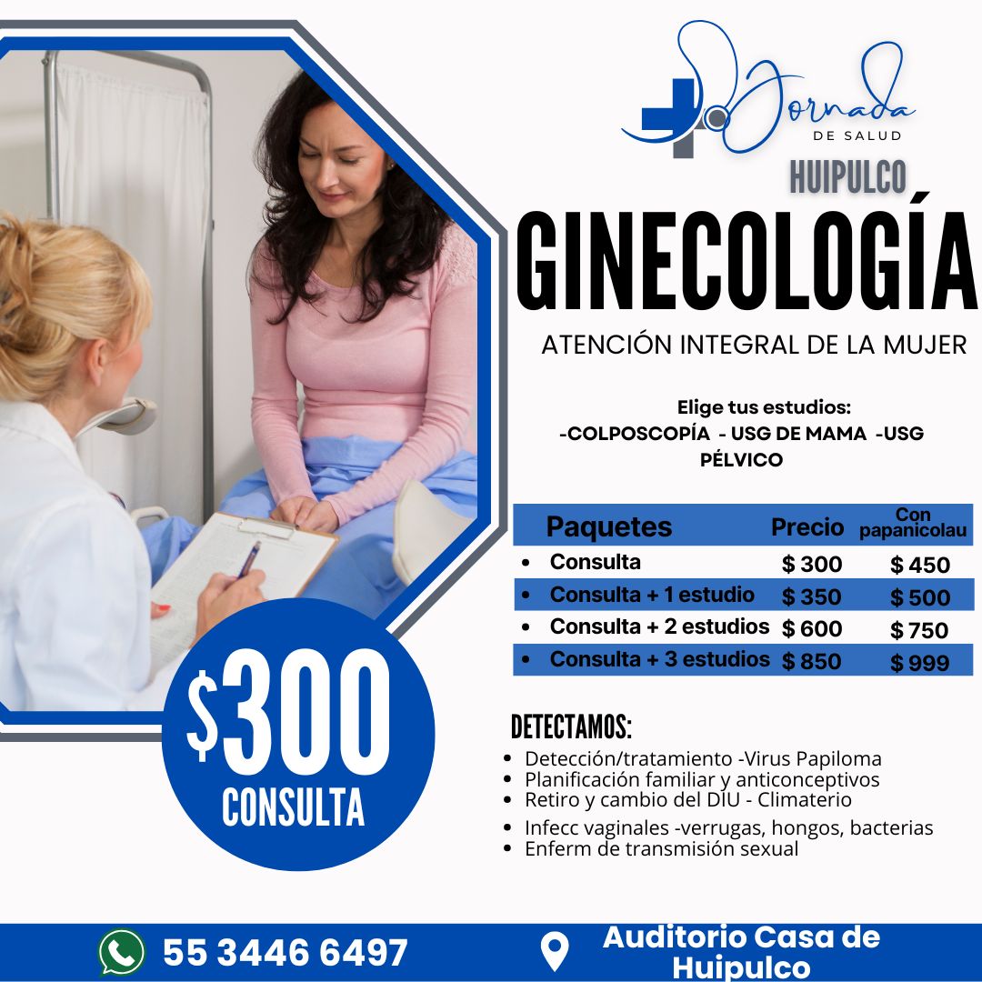 Médicos Especialistas Huipulco Facebook ad: Jornada de Salud en Huipulco, CDMX.