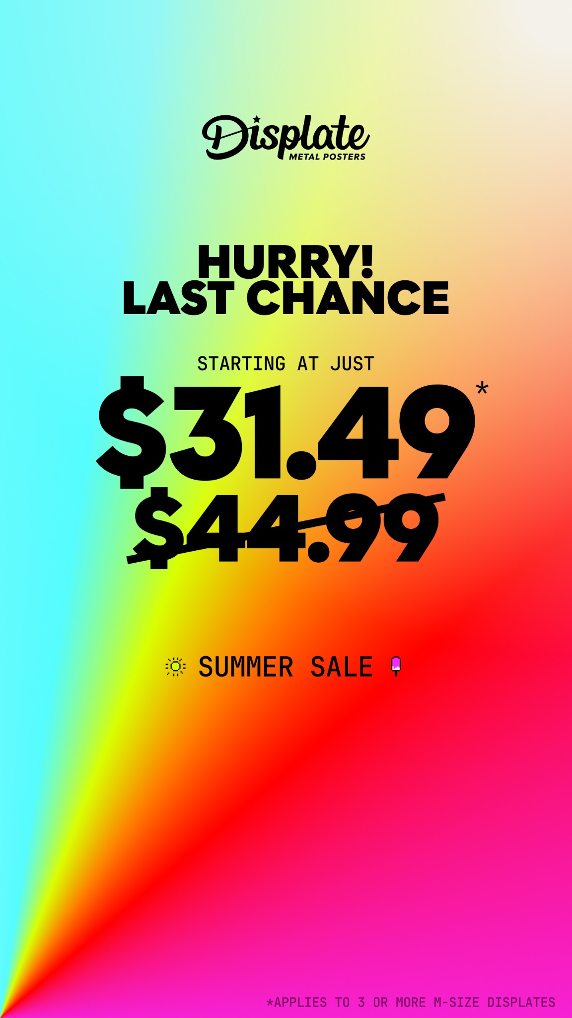 Displate Facebook ad