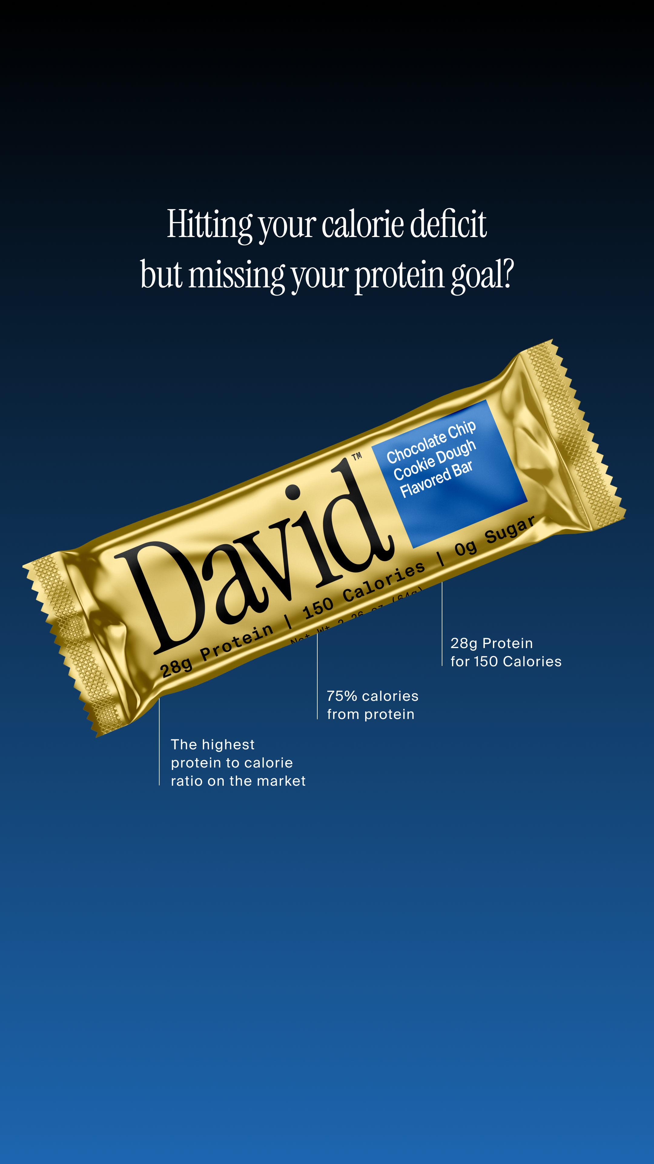 David Protein Facebook ad