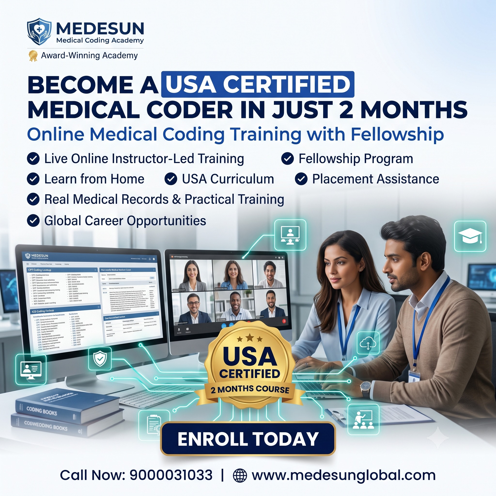 Medical Coding and Billing Training Facebook ad